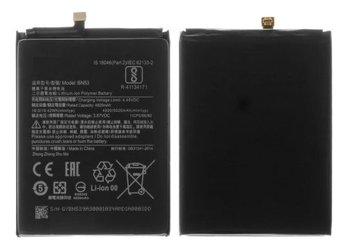 Bateria Bn53 Para Xiaomi Redmi Note 9 Pro Max Garantia 100% 0