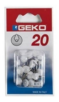 Easy Hanging Steel Nail Hook with Plastic Head X 20 Units Geko Italy 0