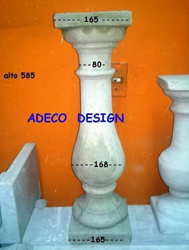 ADECO DESIGN Balaustra Cemento Balaustre De 0,58 Gruesa Fabrica 1