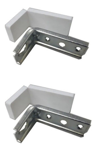 Comercial CAB Mini Square Brackets with Cover White X 2 0