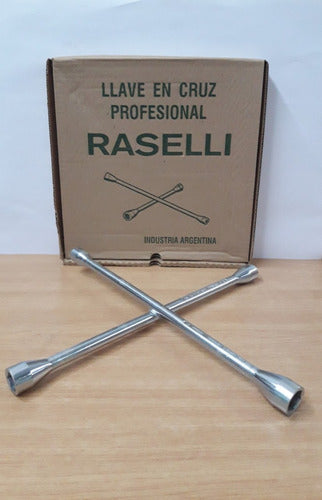 Raselli Cross Wrench for Tire Shop 4 Heads 17 19 21 23mm 2