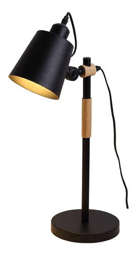 GN Nordic Portable Desk Lamp in Wood and Metal 0