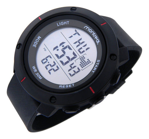 Montreal Men's Digital Watch ML1651 with Light, Alarm, Chrono, Countdown 8