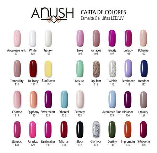 Anush Combo 6x Semi-Permanent Nail Polish + Premium Dust Extractor 4