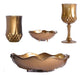 48 Small Styrofoam Serving Dishes for Appetizers in Gold 3