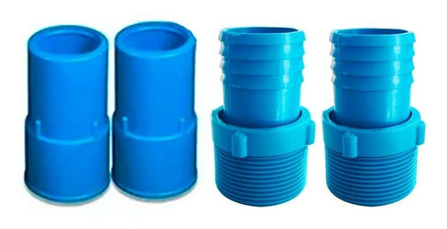 Adaptador + Ponteiras Para Mangueira De Piscina 1 1/2 0