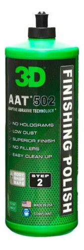 Compuesto Pulido 3d Aat502 Finishing Polish 940ml Paso 2 Rex 0