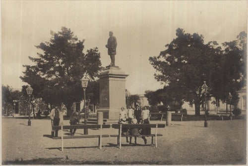 Montevideo Antiguo Plaza Colón Año 1910 - Lámina 45x30 Cm. 0