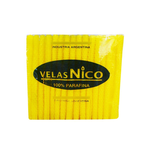 Velas De Miel Largas Paquete X 50 Unidades.velas Nico 0