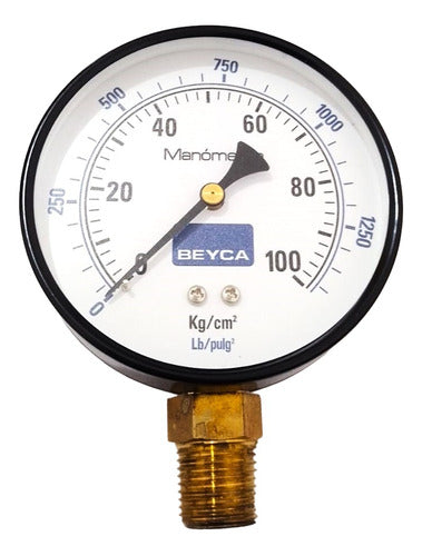 Beyca Manometer 0-100 Kg/cm2 (100 Mm) Mm4-38 0