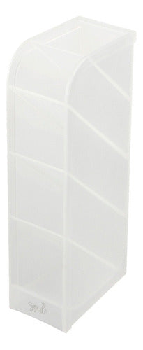 Desk Makeup Organizer with 5 Cubicles BRW: White 0