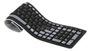 Key: 2.4 Mini Flexible Wireless Silicone Keyboard Resistant to Water 0