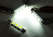 2 X 6418 6411 Canbus Blanco 3 Smd Led Placa Luz Festoon Para 5