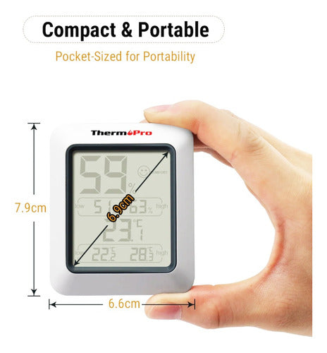 Termómetro Higrómetro Digital Thermopro Tp-50 Mide Humedad 1