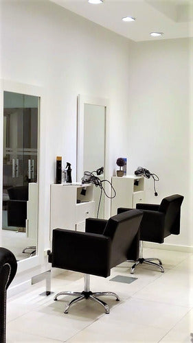 Modern Esthetic Salon Mirror 1.70 x 0.70m - Black Frame - Unique Design Lanus 2