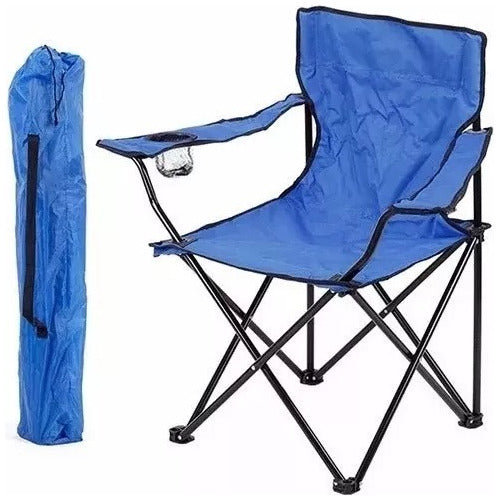 Alpes Folding Director Chair with Armrests and Cup Holder 0