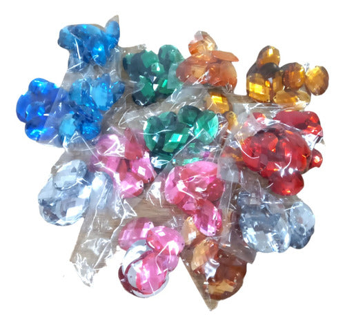 Generic 1300 Faceted Oval Gems 18x25mm Lot Sewing Deco Candy 0