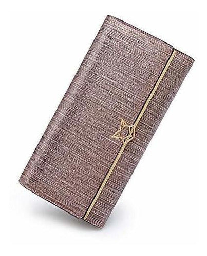 Foxer Women's Leather Trifold Clutch Wallet 0