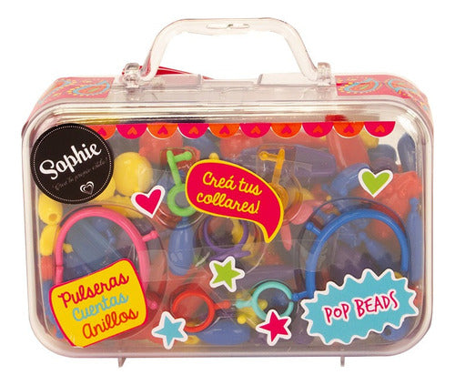 Valija Sophie Pop Beads Set De Bijouterie Para Armar Caffaro 1