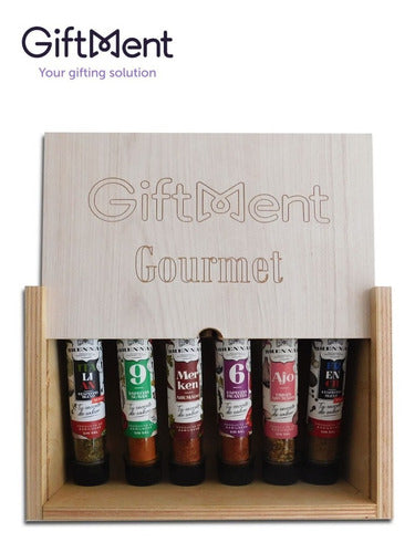 Brennan Gourmet Wooden Spice Box - Gifts 1