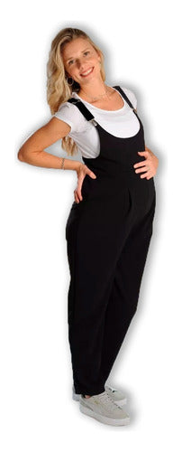 Victoria Candel Black Lycra Jumpsuit for Pregnant Women 1