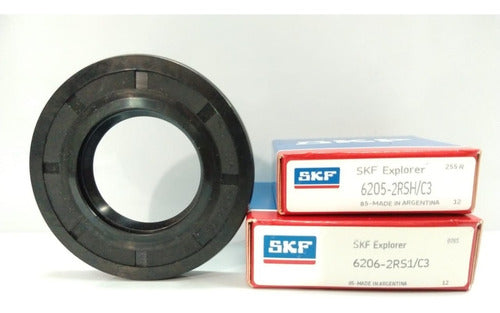 SKF Bearings and Seal Kit for Samsung WF1904-WF1804 Washing Machines 1