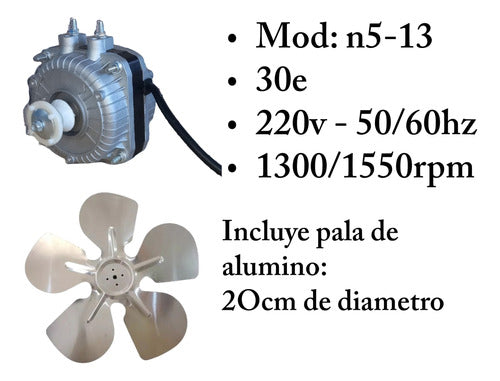 Forzador N5 - Ventilador Heladera Freezer Comercial Con Pala 2