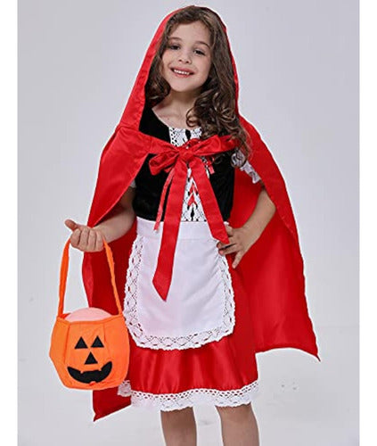 VIYORSHOP Red Riding Hood Costume for Girls 1