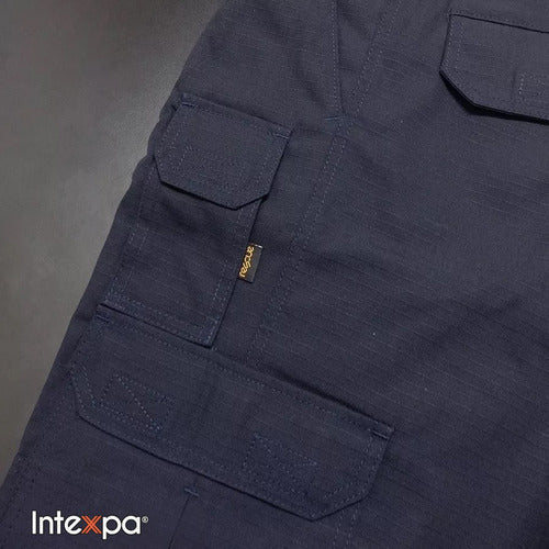 Intexpa Blue Rip Stop Anti-tear Tactical Cargo Pants 1
