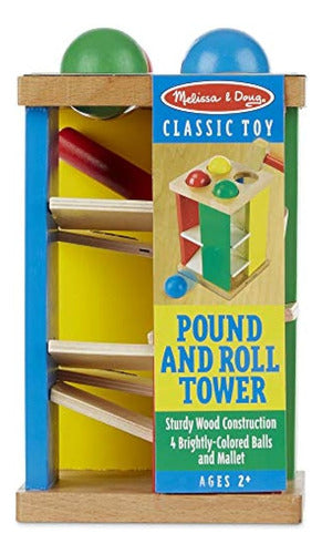 Melissa Y Doug Pound Y Roll Tower (juguete De Desarrollo, Ju 3