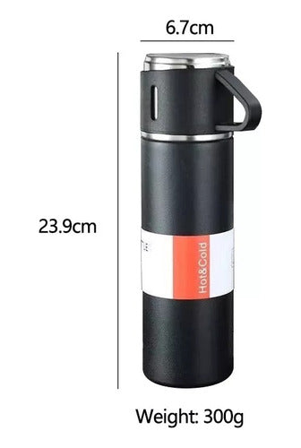 Vacuum Flask Set with Brewing Cap and Stainless Cups Up to 12 Hours Insulation 3