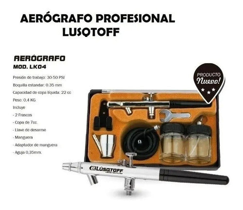 Lusqtoff Professional Airbrush LK04 Pencil Type 4