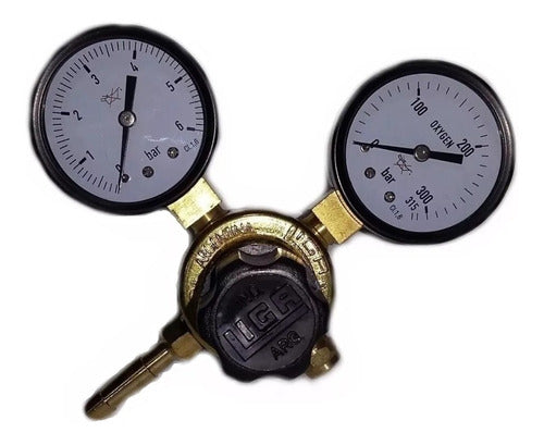 Liga CO2 Regulator Valve for Carbonating Beer with 2 Manometers 0