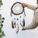 Handmade Dreamcatcher with Semi-Precious Stones and Natural Feathers in Willow Wood 2