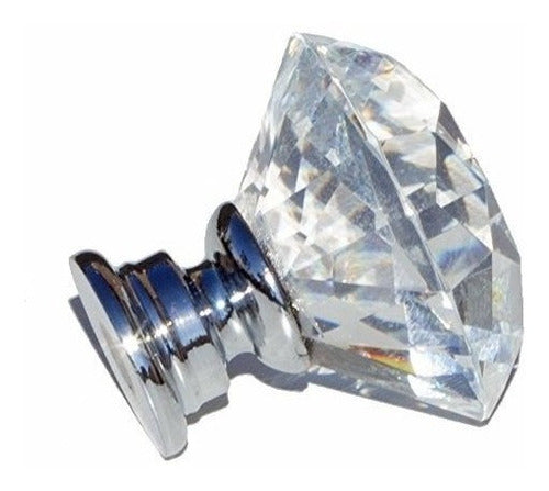 GlideRite GlideRite Hardware 9054-CR-30-10 Clear K9 Crystal Diamond Shape Small Cabinet Knobs 10 Pack 2