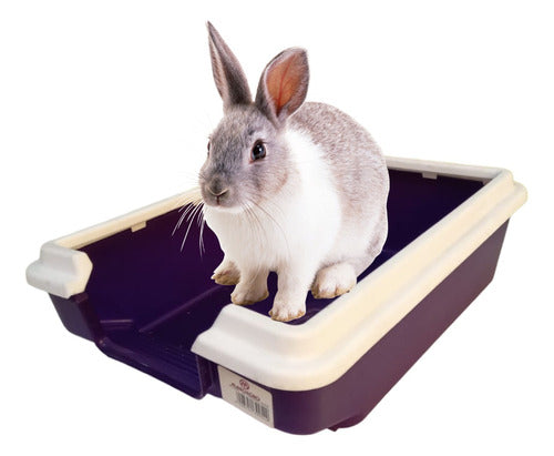 Rabbit Rodent Small Sanitary Tray Litter Box 3