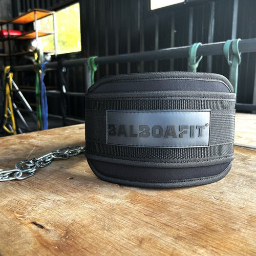 BalboaFit Deep Weightlifting Belt with Chain 1