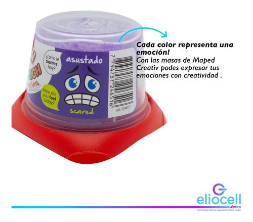 Masa Moldeable Emociones Maped Colores Clásicos Packx4 120gr 2