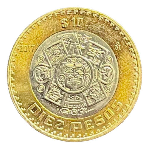 Mexico 10 Pesos Year 2017 Km #616 Bimetallic 0