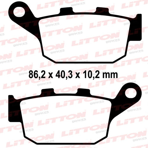 LITTON BRAKE Pastillas Freno Trasero » Beta Zontes R T X 310 - Boedo 6