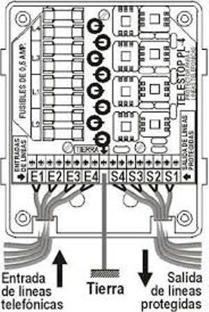 Protector Para 4 Lineas Telefónicas 2