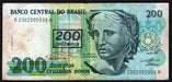 Brasil 200 Cruzeiros Resellado Bill 0