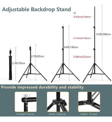 Professional 2m x 2m Chroma Key Photography Infinite Background Support Stand with Bag 1
