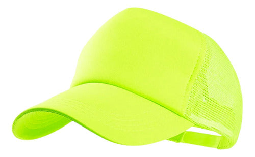Pack of 12 Solid Fluorescent Trucker Style Caps for Sublimation 27