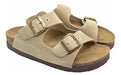 Zarpas Women's Leather Birk Sandals Comfortable Lightweight Vison 3