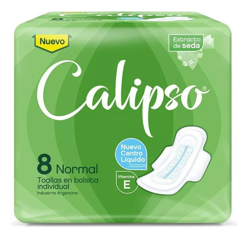 Calipso Normal Silk Extract Feminine Towels 8uni X25paq 0