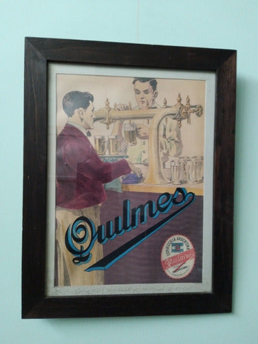 Litografia De Cervecería Quilmes Antigua 0