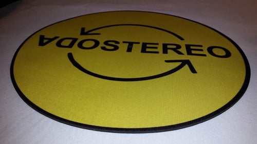 Soda Stereo Amarillo Slipmat Paño Bandejas Material Latex 5