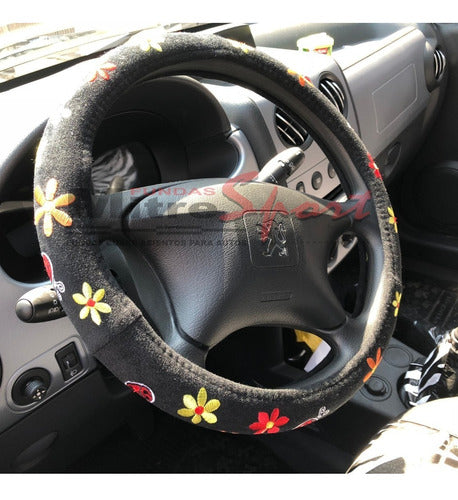 Fundas Mitre Sport Floral Steering Wheel Cover Kit with Straps and Gear Shift Cover - Female 1