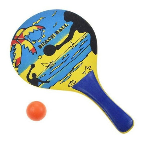 Ballon Ball Beach Tennis Paddles - Coordination and Motor Skills 0